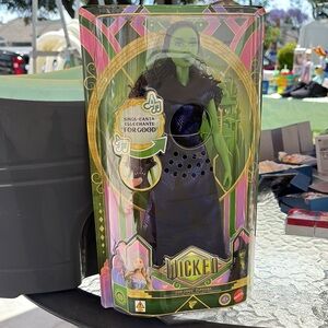 Wicked Elphaba Singing Doll - Green & Black